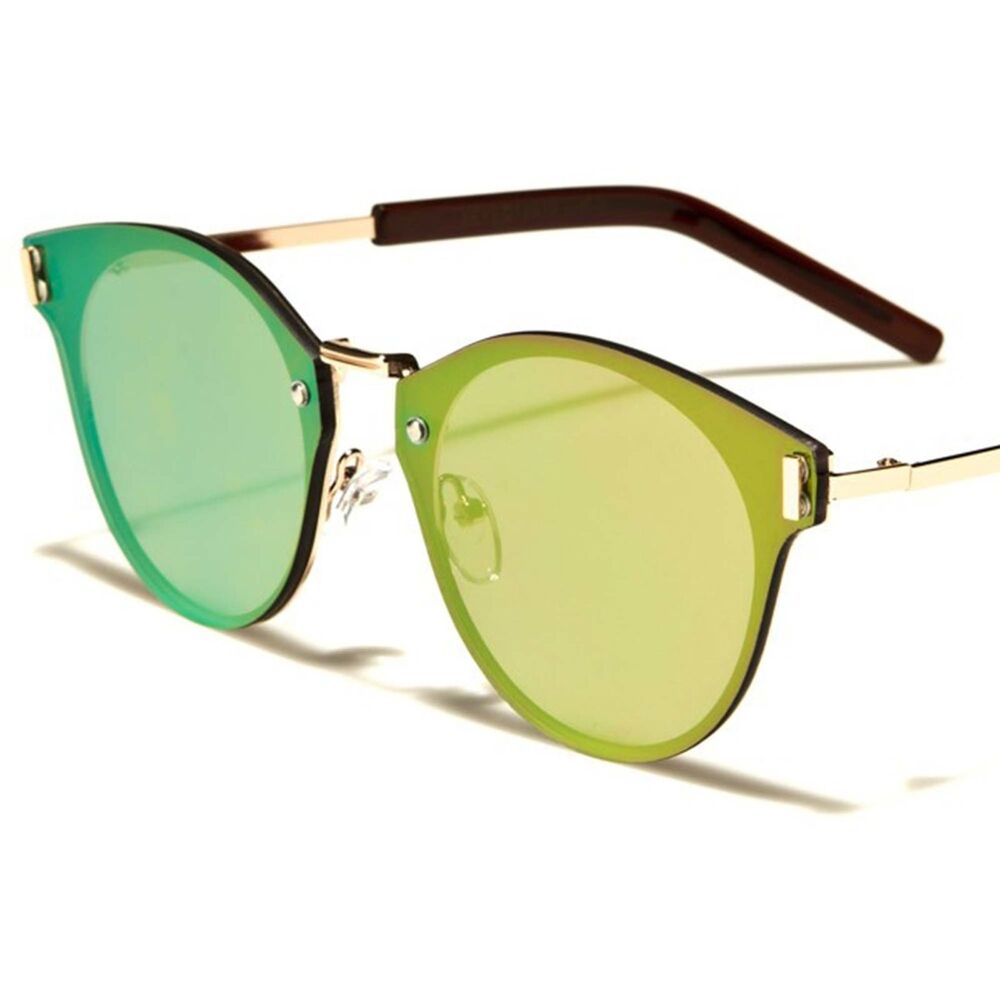 Celebrity Fashion Mirrored Lens Mens Womens Vintage Inspired Round Sunglasses